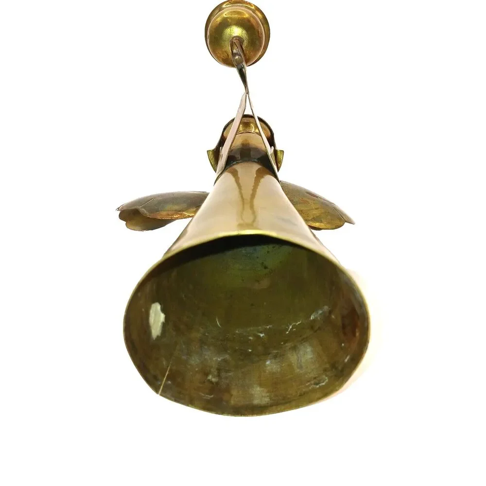Vintage Brass Angel Candle Holder Christmas Decoration Rustic Farmhouse 7.5 in